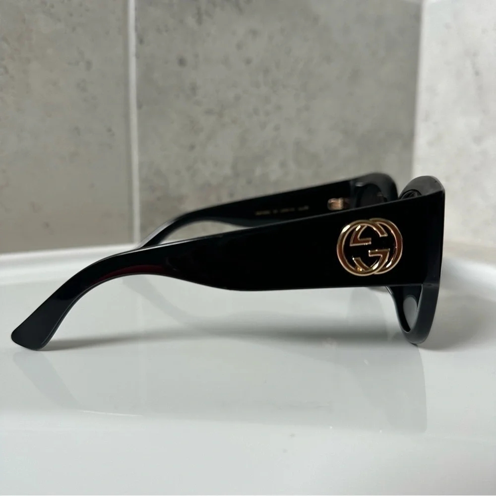 Gucci Black 55mm Square Sunglasses